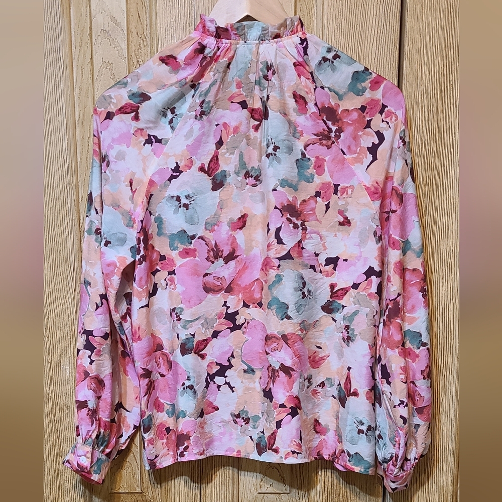 Easy Clothes Floral Ruffle Blouse - Picture 7 of 15